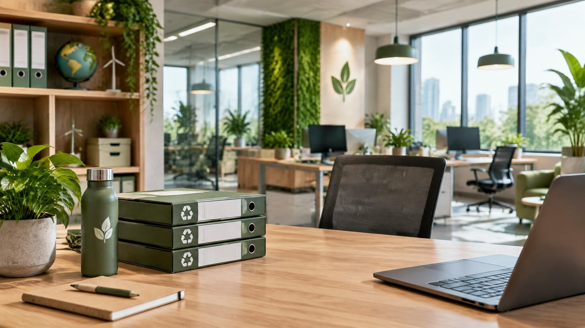 eco friendly office interior