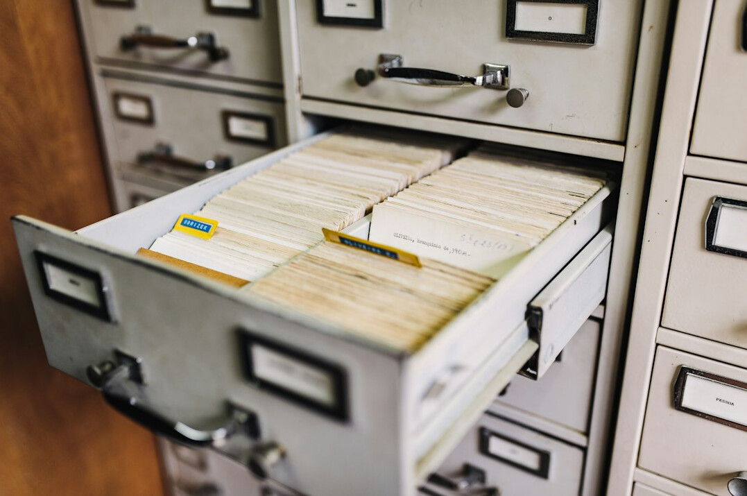 recycled paper files